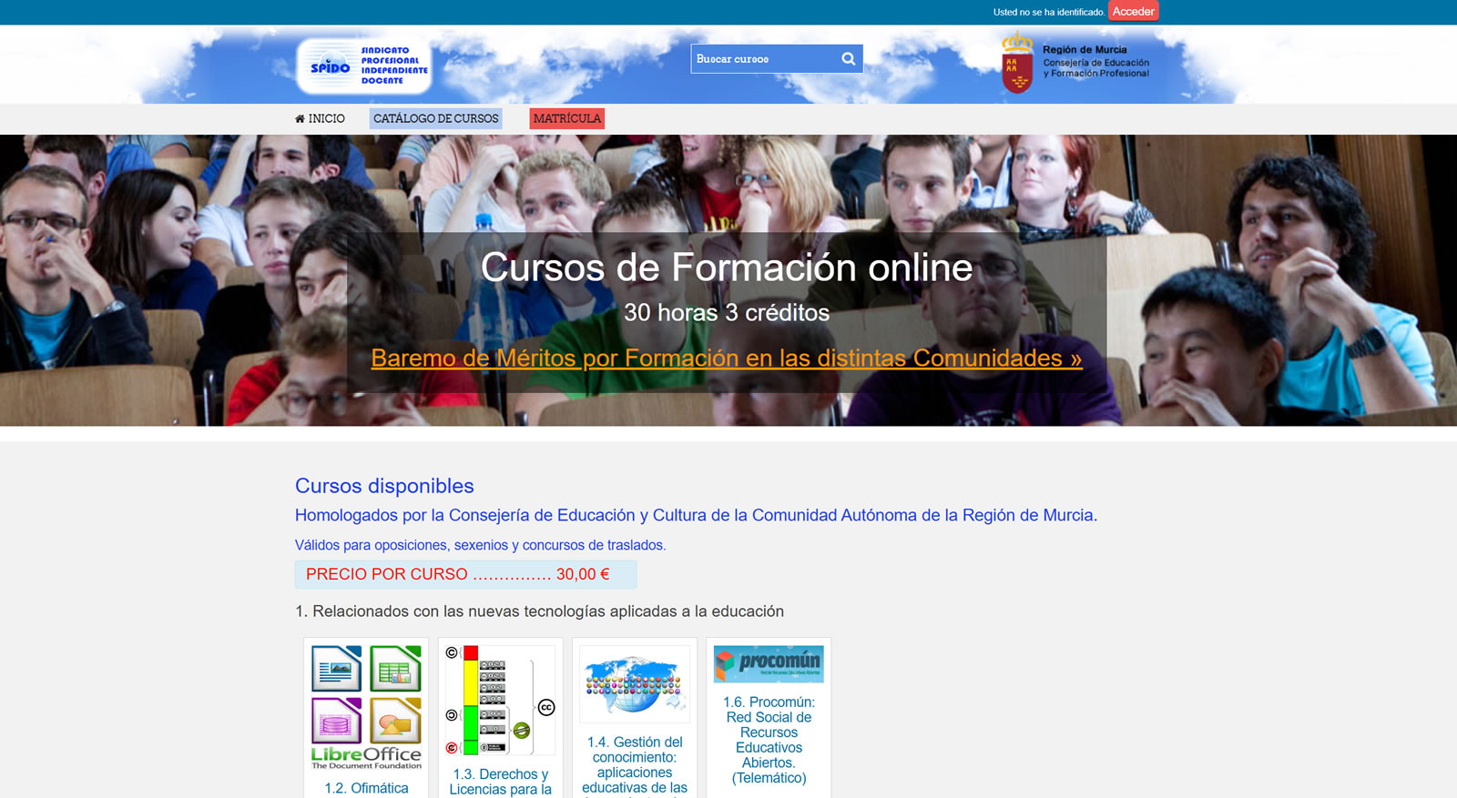 Academia eLearning para Sindicato de Profesores